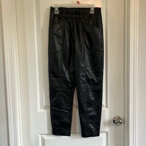 Current Air Anthropologie vegan leather dressy pants size small